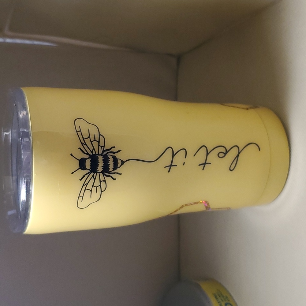 Handcrafted Bee stainless steel double wall HOT & Cold cup